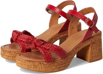 Seychelles Musical V Womens Wedge Shoes Red Leather : 7.5 M, Synthetic