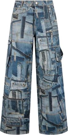 Roberto Cavalli Dames, Jeans, Blauw, Maat: S Katoen