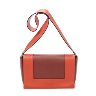 Celine Pre-owned Womens Medium Frame Crossbody Shoulder Bag - Orange - One Size