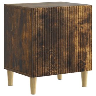 vidaXL Armario De Noche Roble Ahumado 43 X 34,5 X 50 Cm Vidaxl