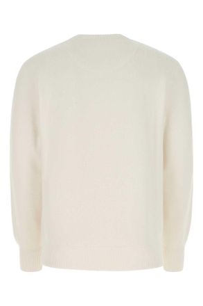 Prada Mens Ivory Stretch Cashmere Blend Sweater F0009 Maglieria