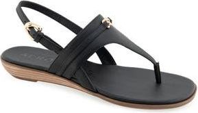 Aerosoles Gemal Slingback Sandal in Black Leather at Nordstrom Rack, Size 8.5