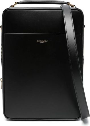 Saint Laurent Leather Messenger Bag