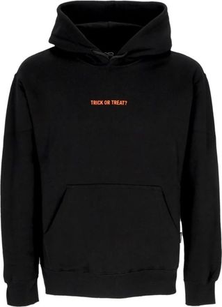 PROPAGANDA Zwarte hoodie met ribbenbottenprint - Heren - Hoodies - Zwart - XS - Katoen - Hoodies & sweatvesten