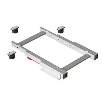 Emuca Emuca Gu&iacute;as Para Mesa Deslizante Corner, Aluminio, Anodizado Inox