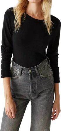 Michael Stars Freja Ruched Top In Black