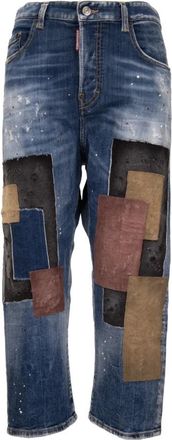 Dsquared2 Straight Jeans - Dames - Regular Fit Jeans - Blauw - S - Katoen - Jeans