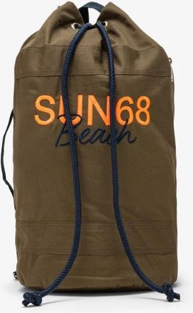 Sun 68 Big Bag Cabardine - Dames - Rugzakken - Groen - ONE Size - Katoen - Tassen