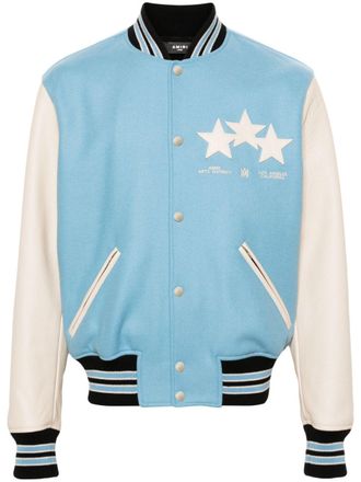 Amiri Bomber con applicazione - Blu