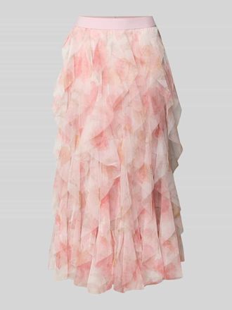 Only A-Linien Maxi-Rock mit R&uuml;schenbesatz Modell SKY in Hellrosa, Gr&ouml;&szlig;e XL