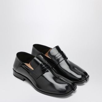Maison Margiela Tabi Loafer In Black Leather