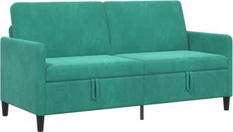 vidaXL Sof&aacute; Con Almacenamiento Tuquesa 172 X 78 X 87 Cm Poli&eacute;ster Vidaxl