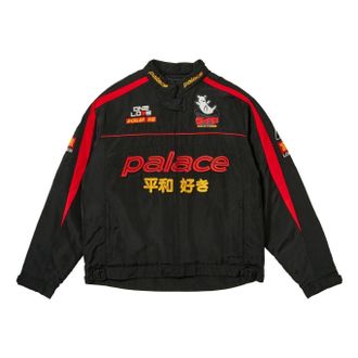 Palace Faster Jacket Black Red P26JK048