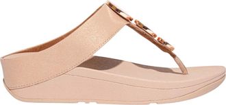 FitFlop Fit Flop Dames/Dames Halo Shimmer teensandalen (Beige)