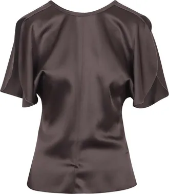 Victoria Beckham Bela Cap-Sleeve Top
