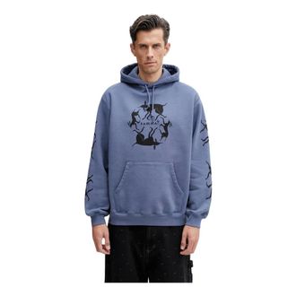 by Parra Heren, Sweatshirts & Hoodies, Blauw, Maat: XL Katoen