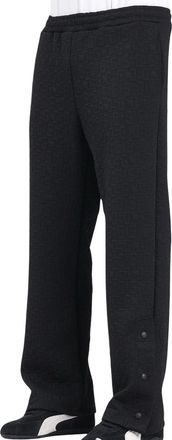 GCDS Tracksuit Trousers In Lightweight Textured Polyester