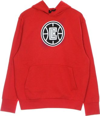 Nike Los Angeles Clippers Hoodie - Heren - Sportshirts - Rood - S - Katoen - Fitness