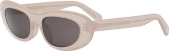 Celine 3 Dots Smoke Oval Ladies Sunglasses CL40310U 74A 54