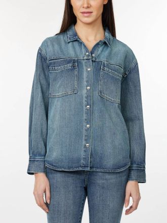 Habitual Oversized Denim Shirt In Blue