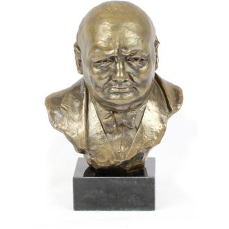 OEM Busto De Winston Churchill En M&aacute;rmol, Estatuilla De Personaje Famoso, Decoraci&oacute;n Para Oficinas, Escuelas Y Hoteles De Art-dog