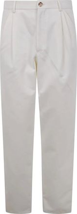 Brunello Cucinelli Hombre, Pantalones, Blanco, Talla: L