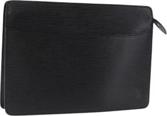 Louis Vuitton Pre-owned Vintage Clutch - Dames - Vintage Clutch - Zwart - ONE Size - Leer - Vintage
