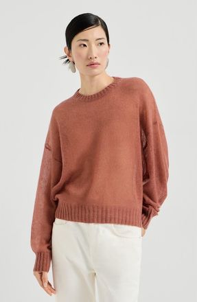 Brunello Cucinelli Mohair and wool sweater in Orange at Nordstrom, Size Xx-Large Eu
