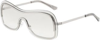 Generic Metal Frame Fashion Outdoor Street Photography Sunglasses Men And Women Party Vacation Decorative Sun Glasses(Grey)