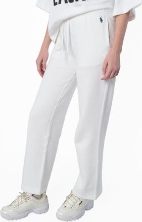 Polo Ralph Lauren Drawstring Fleece Wide-Leg Sweatpants, Size X-Small