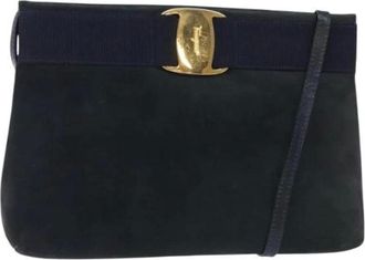Ferragamo Pre-owned Camoscio shoulder-bags - - Pre-owned - Donna - Blu - ONE SIZE
