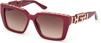 Guess Authentieke Bril met Topkwaliteit - unisex - Zonnebrillen - Rood - 55 MM - Accessoires
