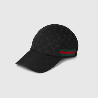 Gucci GG Baseball Hat With Web, Size XXS, Black, Ready-to-wear