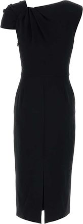 Givenchy Womens Black Stretch Cady Dress Abiti