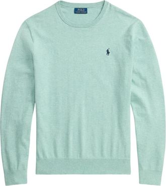 Ralph Lauren Truien & Vesten, Heren, Groen, M, Katoen, Round-neck Truien