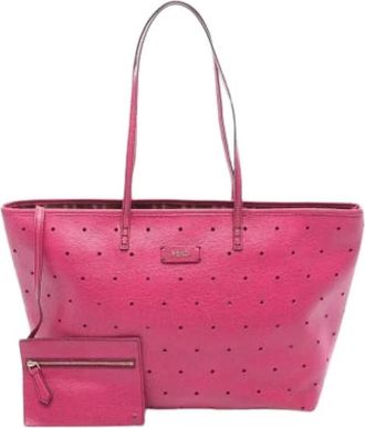 Fendi Pre-owned Tote Bags, female, Pink, Size: ONE SIZE Pre-owned Vintage Canvas Tote Bag