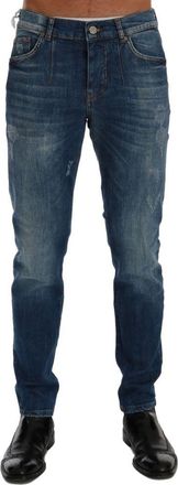 Frankie Morello Cotton Slim Fit Mens Jeans (Pre-Owned)