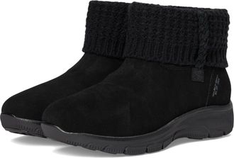 Skechers Womens Easy Going-Cozy Lovin Hands Free Slip-ins Ankle Boot, Black/Black, 3.5 UK