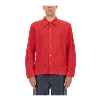 S&eacute;fr Garcia Shirt - Heren - Truien - Rood - Maat: XL Linnen