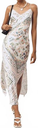 En Saison Womens Alaia Slip Maxi Dress In Ivory Multicolor