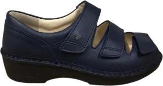 Finn Comfort Ischia - Dames - Sleehakken - Blauw - 34 1/2 EU - Leer - Schoenen