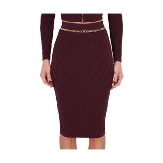 Elisabetta Franchi Dames, Rokken, Bruin, Maat: M Viscose