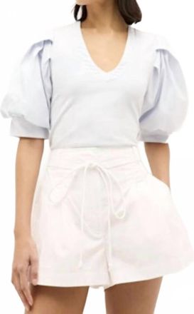 Marie Oliver Viva Popover Top In Arctic