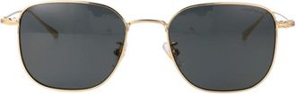 Montblanc Geometrische zonnebril - unisex - Zonnebrillen - Geel - 54 MM - Nylon - Accessoires