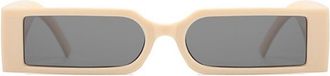 Generic Small Frame Men Outdoor Sunglasses Women Commuter Vacation Shopping Sun Glasses(Beige)