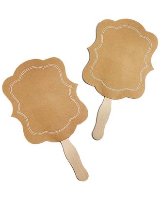 Kate Aspen Set of 20 Kraft Hand Fans