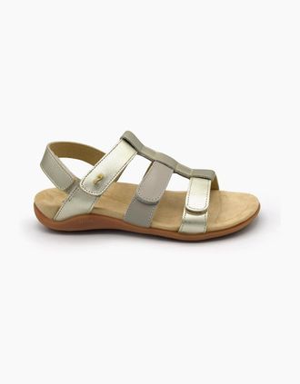 Strive Footwear Womens CASSIS LADIES SANDAL - Gold/Tan - Size: 10