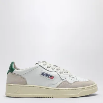 Autry Sneakers Medalist in pelle e suede bianca/verde