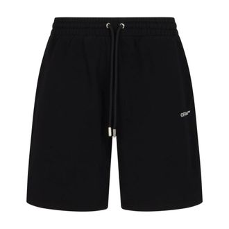 Off-white Casual Shorts, male, Black, S, Scribble Diag Skate Sweatshor