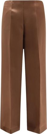 Alberta Ferretti Broeken, Dames, Bruin, S, Wijde broek